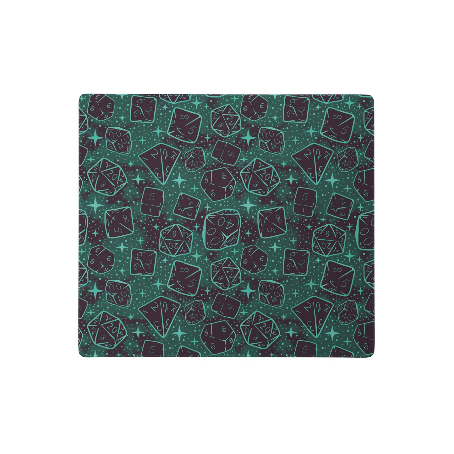 Dusk Version: Dice Pattern, Gaming Desk Mat | Dungeons and Dragons