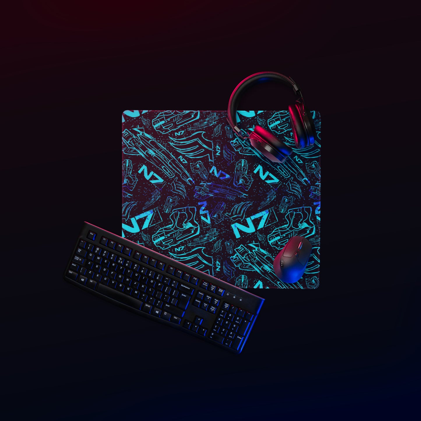 Paragon Pattern Gaming Desk Mat | Sci-fi Epic
