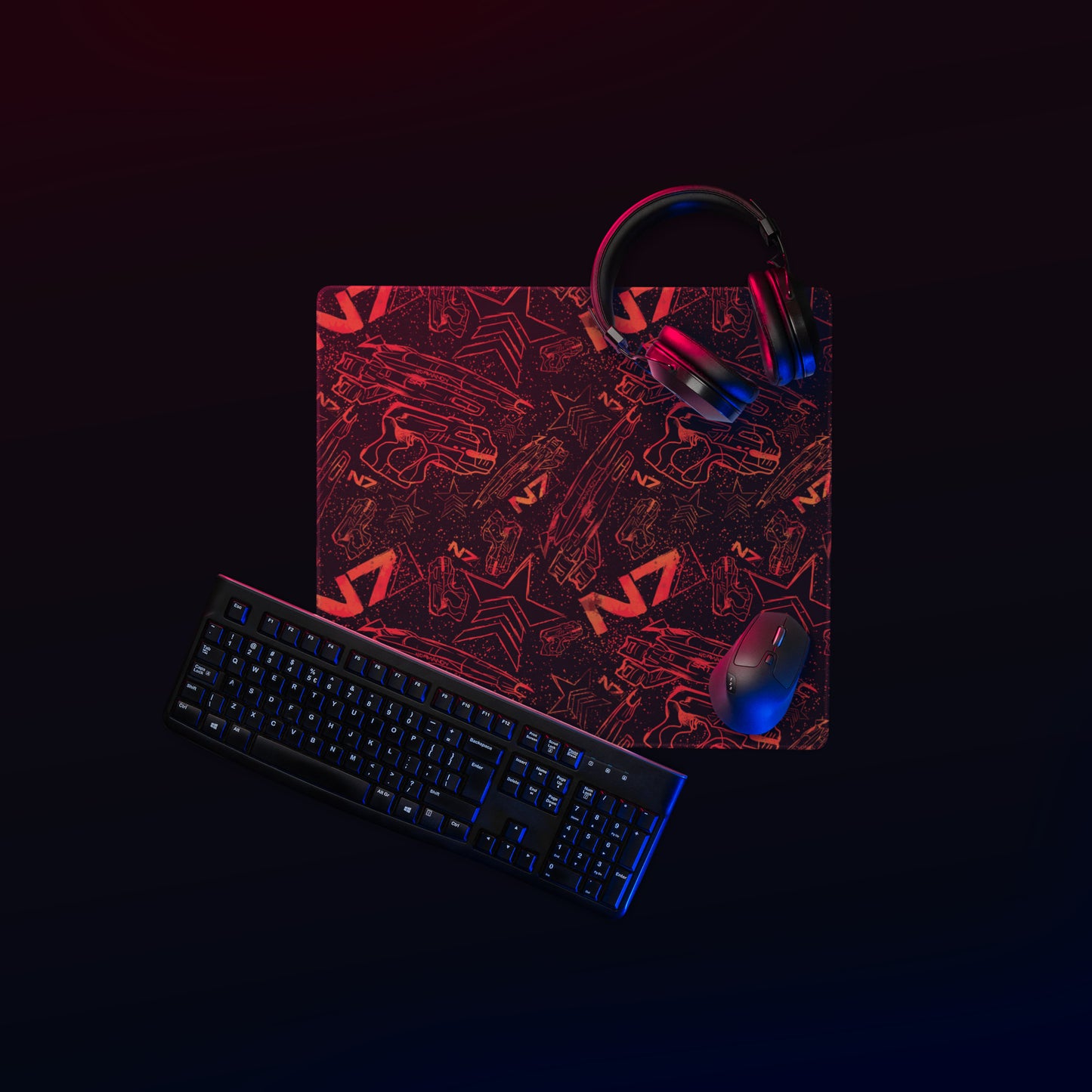 Renegade Pattern Gaming Desk Mat | Sci-fi Epic