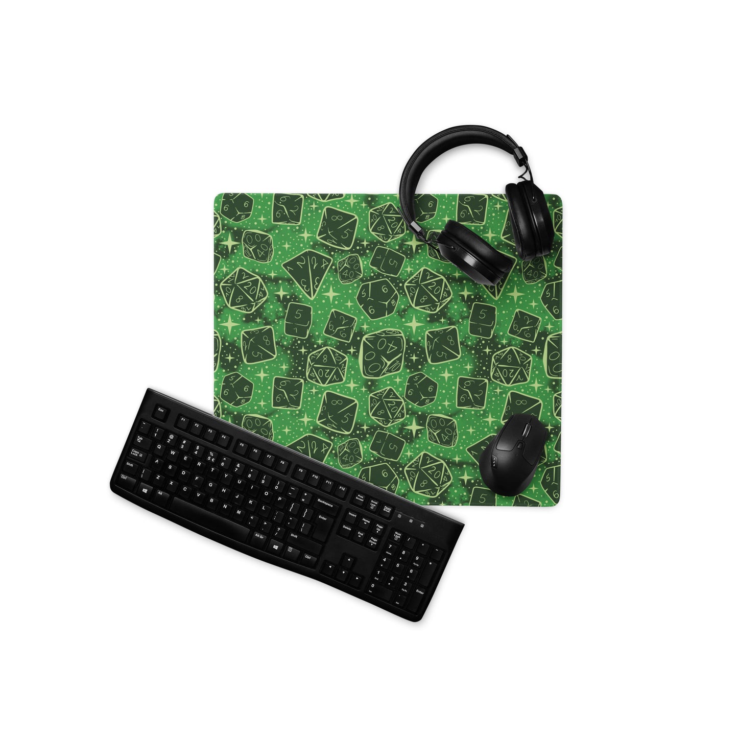 Green Goblin: Dice Pattern | Gaming Desk Mat Dungeons and Dragons