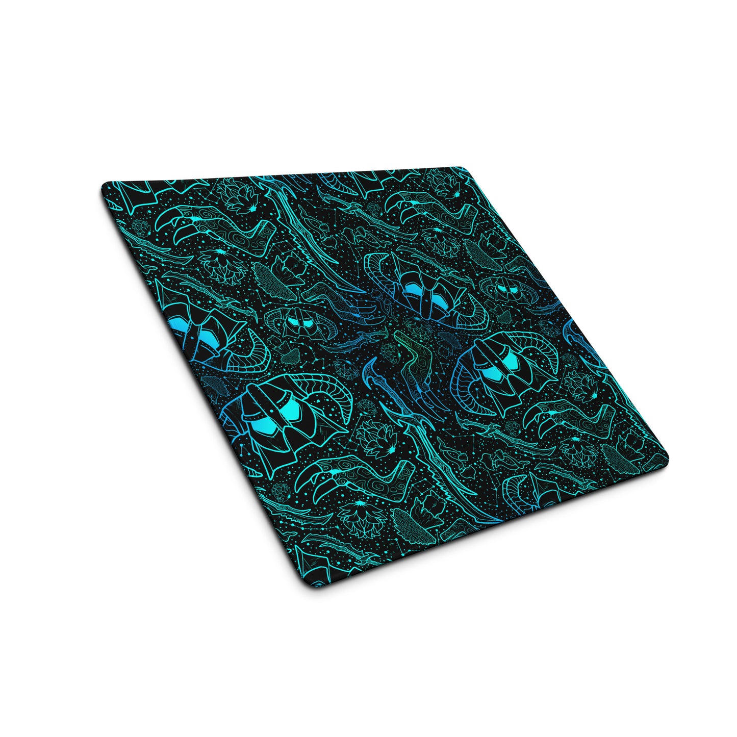 Northern Lights Nord Warrior | Gaming Desk Mat | Fantasy Scrolls