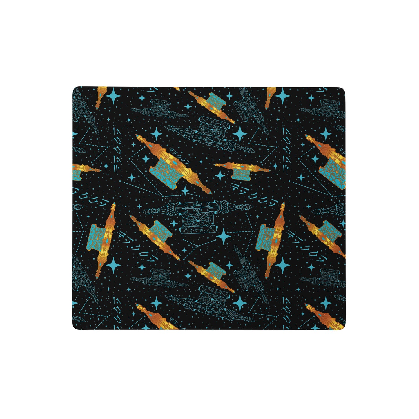 Scroll Starsign Pattern | Gaming Desk Mat | Fantasy Scrolls