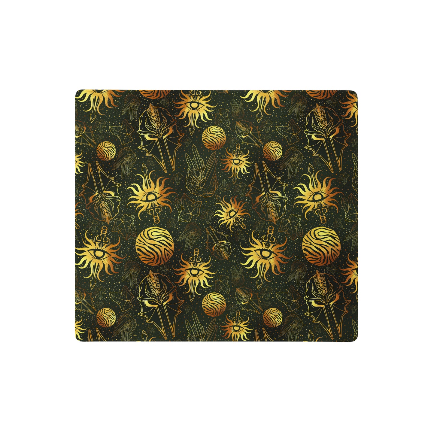 Inquisitor's Pride Pattern Gaming Desk Mat | Fantasy Dragon