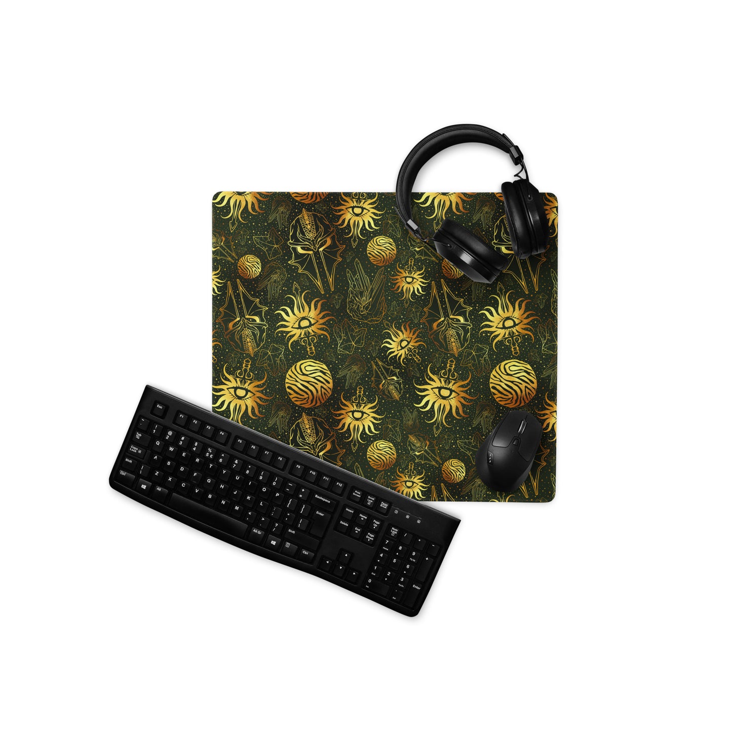 Inquisitor's Pride Pattern Gaming Desk Mat | Fantasy Dragon