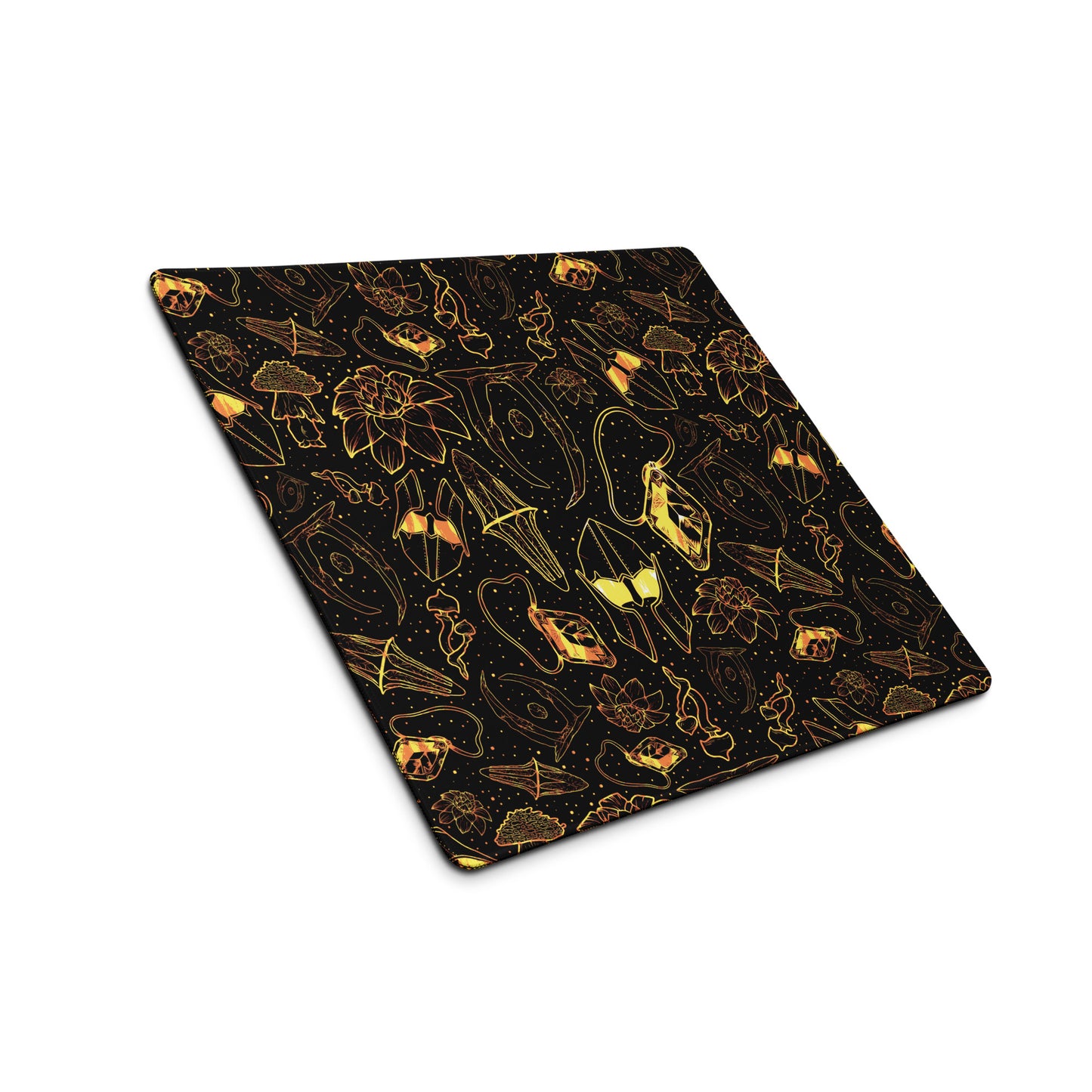 Hero of All Pattern Gaming Desk Mat | Fantasy Scrolls