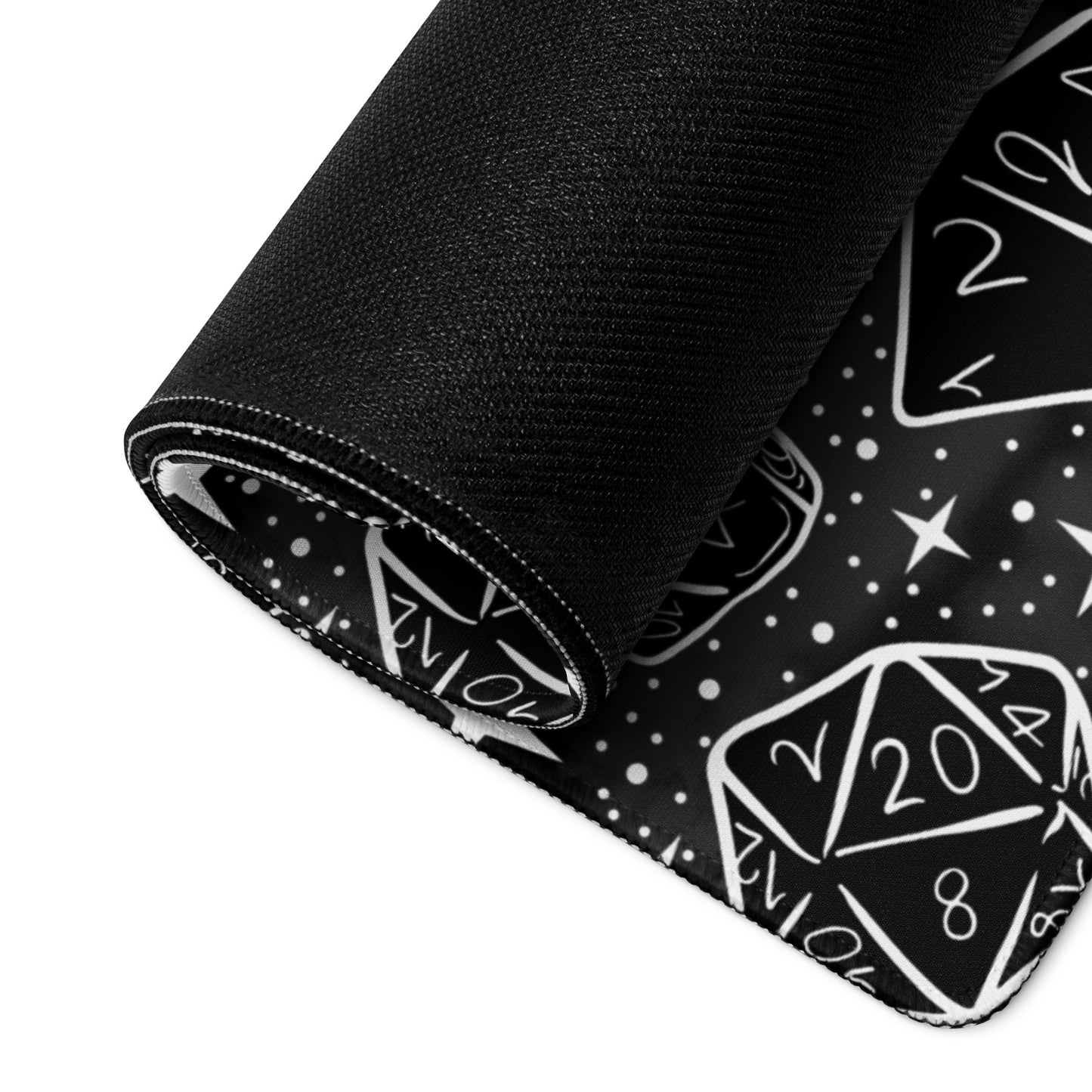 Blackout Version: Dice Pattern, Desk Mat | Dungeons and Dragons