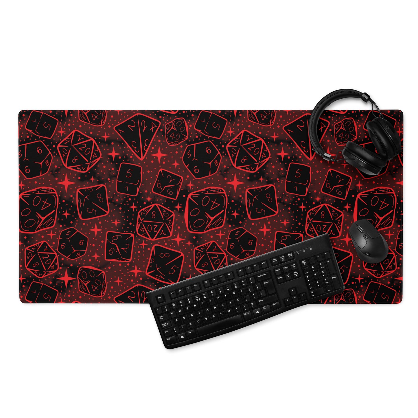 Vampire Version: Dice Pattern, Gaming Desk Mat | Dungeons and Dragons