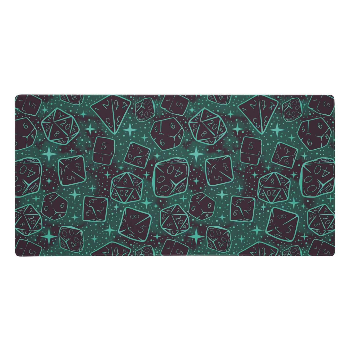 Dusk Version: Dice Pattern, Gaming Desk Mat | Dungeons and Dragons