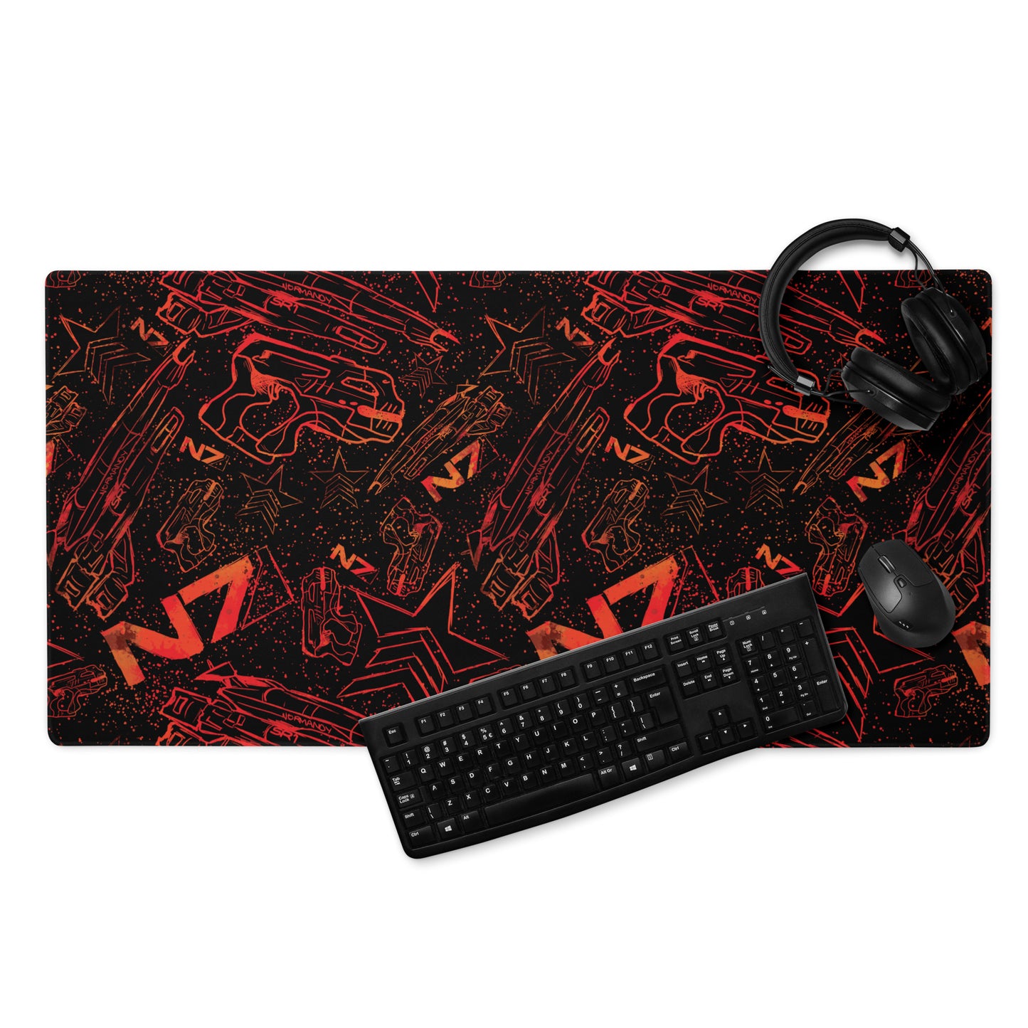Renegade Pattern Gaming Desk Mat | Sci-fi Epic