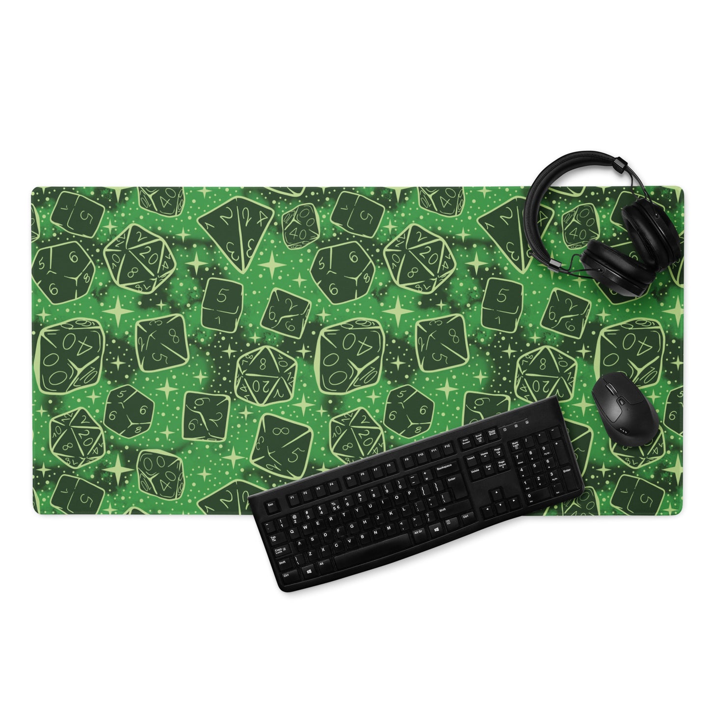 Green Goblin: Dice Pattern | Gaming Desk Mat Dungeons and Dragons
