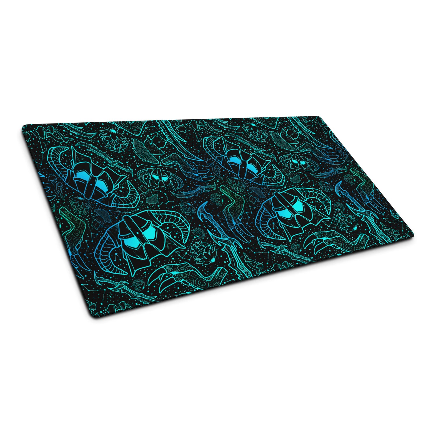 Northern Lights Nord Warrior | Gaming Desk Mat | Fantasy Scrolls