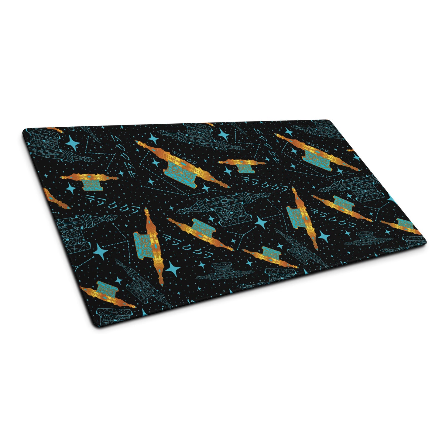 Scroll Starsign Pattern | Gaming Desk Mat | Fantasy Scrolls