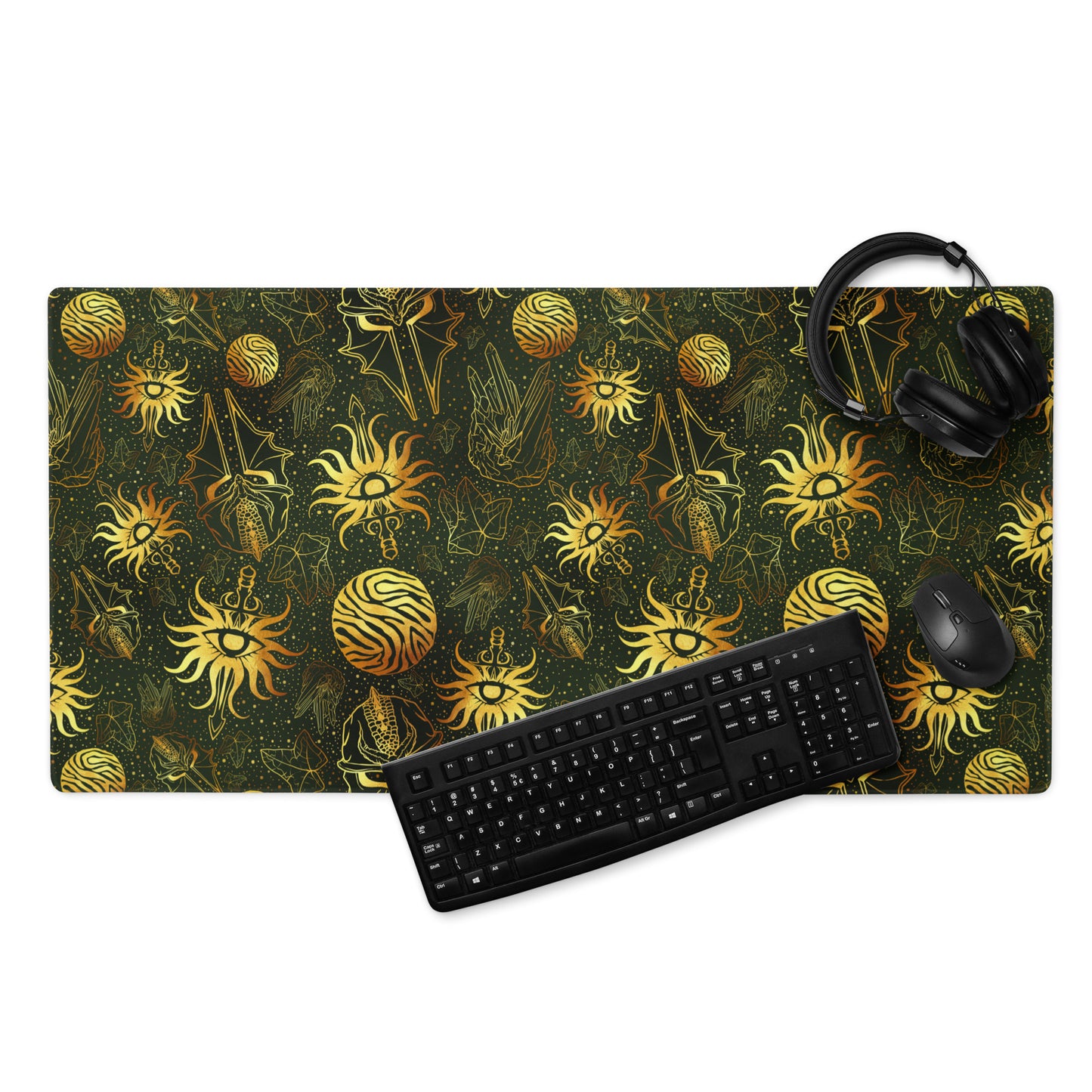 Inquisitor's Pride Pattern Gaming Desk Mat | Fantasy Dragon