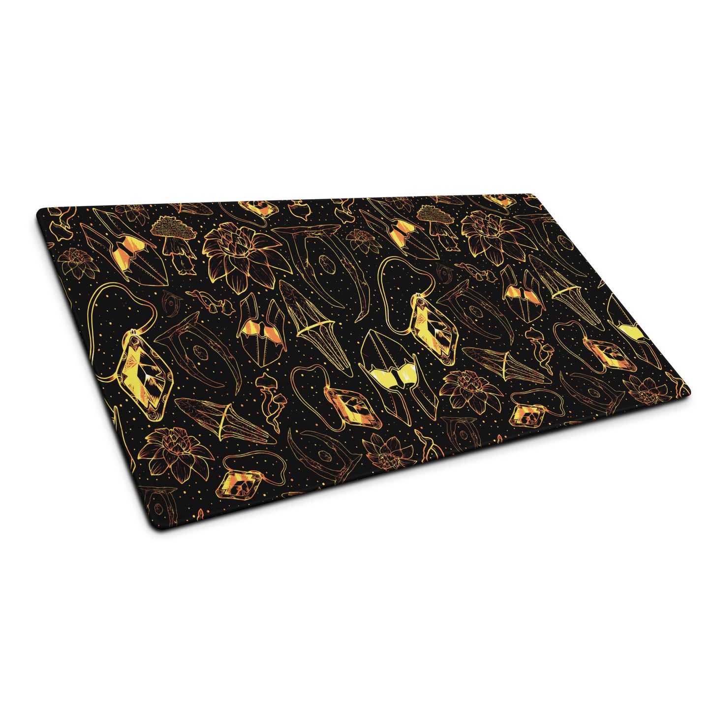 Hero of All Pattern Gaming Desk Mat | Fantasy Scrolls