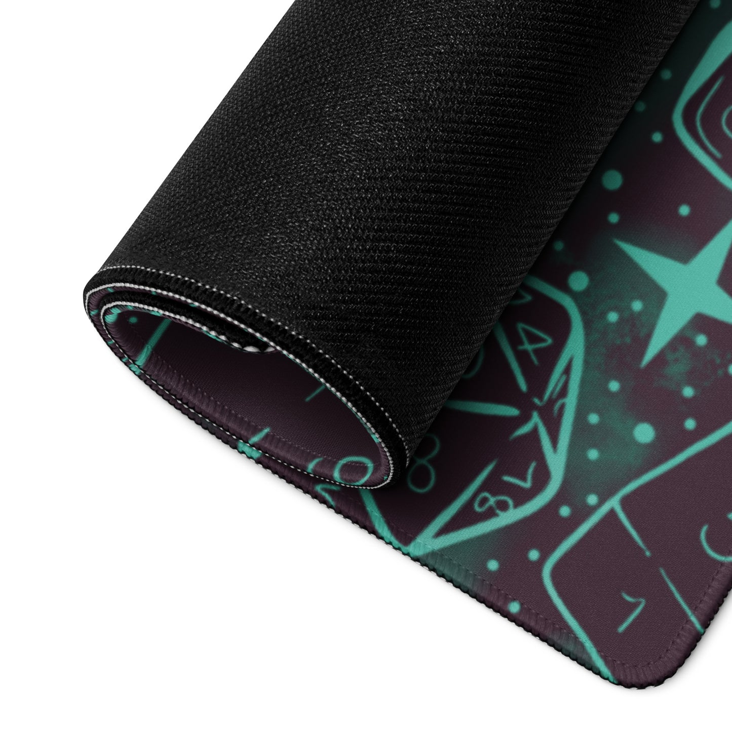 Dusk Version: Dice Pattern, Gaming Desk Mat | Dungeons and Dragons