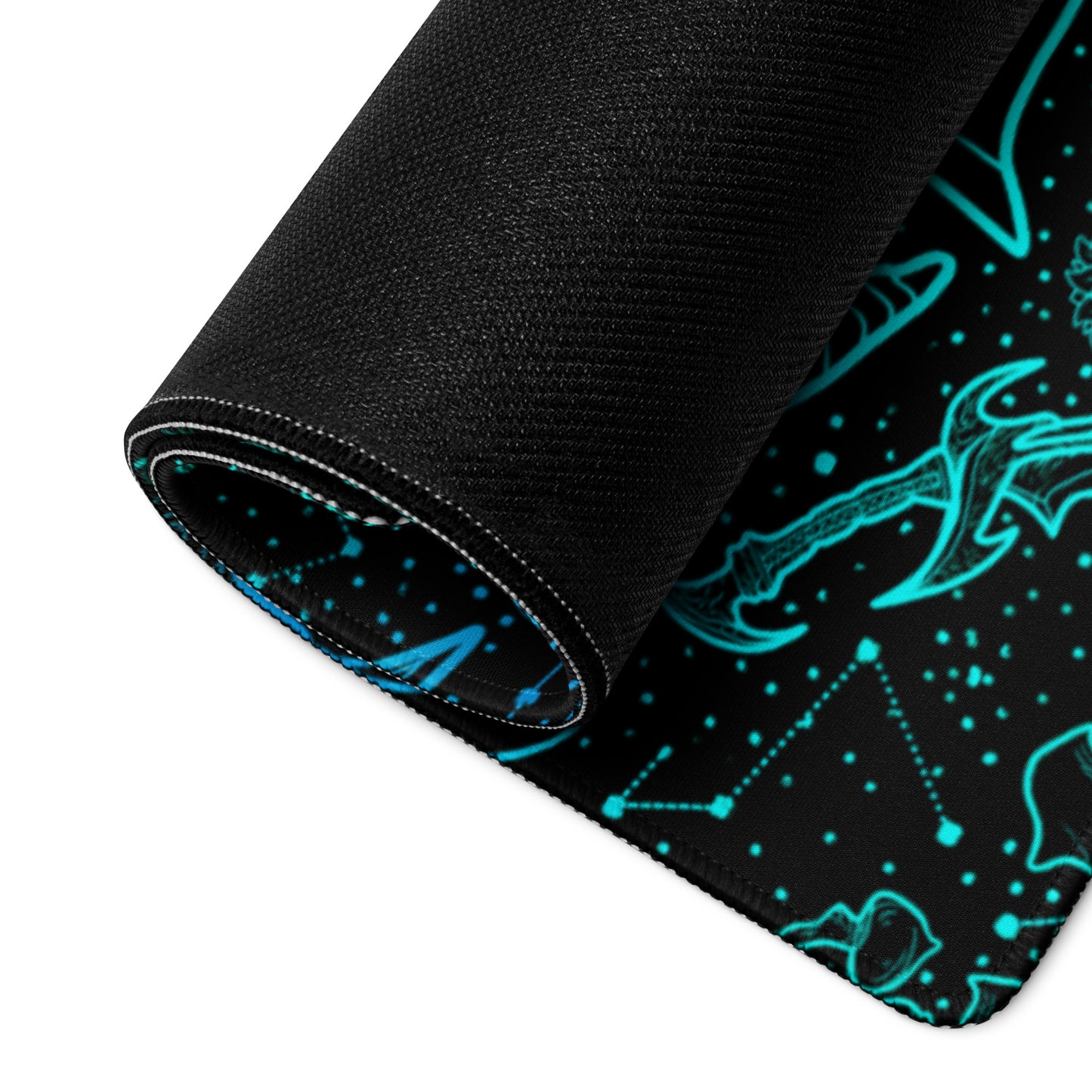 Northern Lights Nord Warrior | Gaming Desk Mat | Fantasy Scrolls