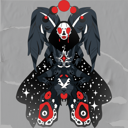 🌘 MOON WORSHIPPER 🌒 - LE Celestial Mothman pin. [FRIDAY 1ST MARCH 5PM gmt]