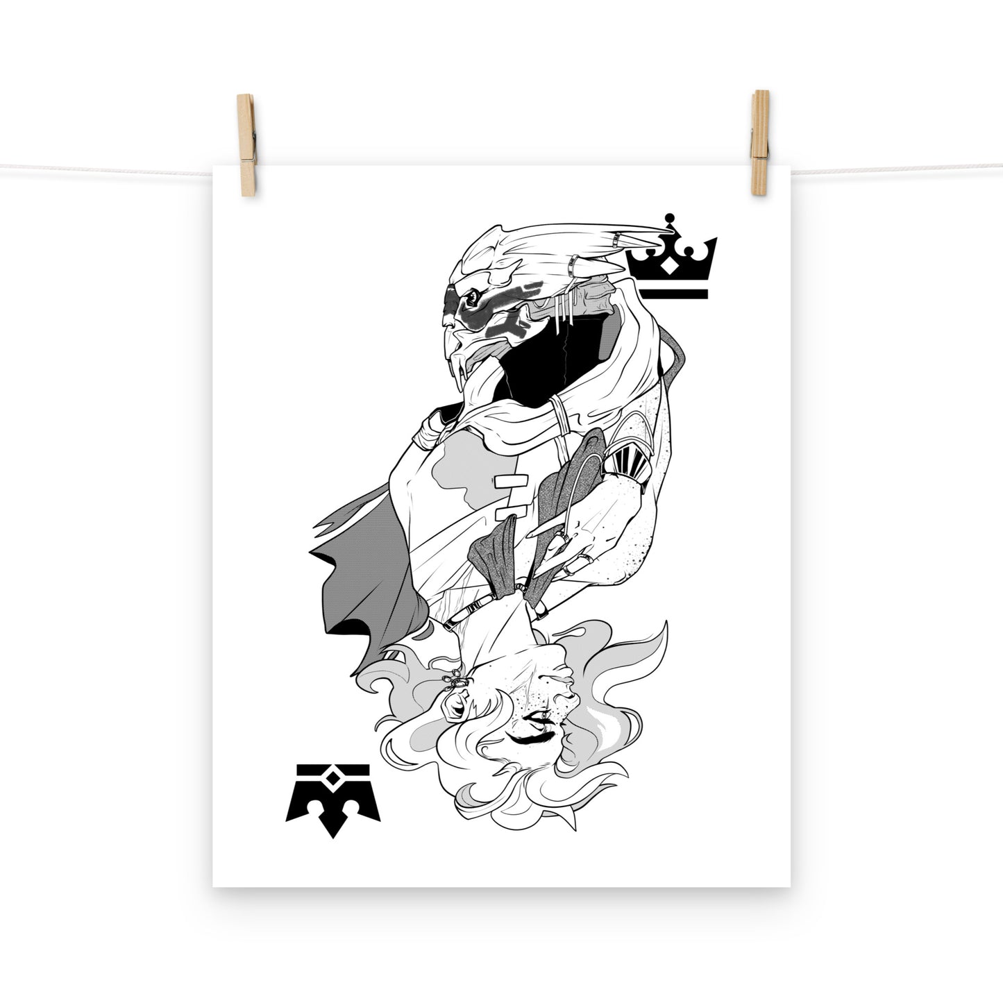 The King & Queen: Shakarian Unframed Matte Art Print/Poster