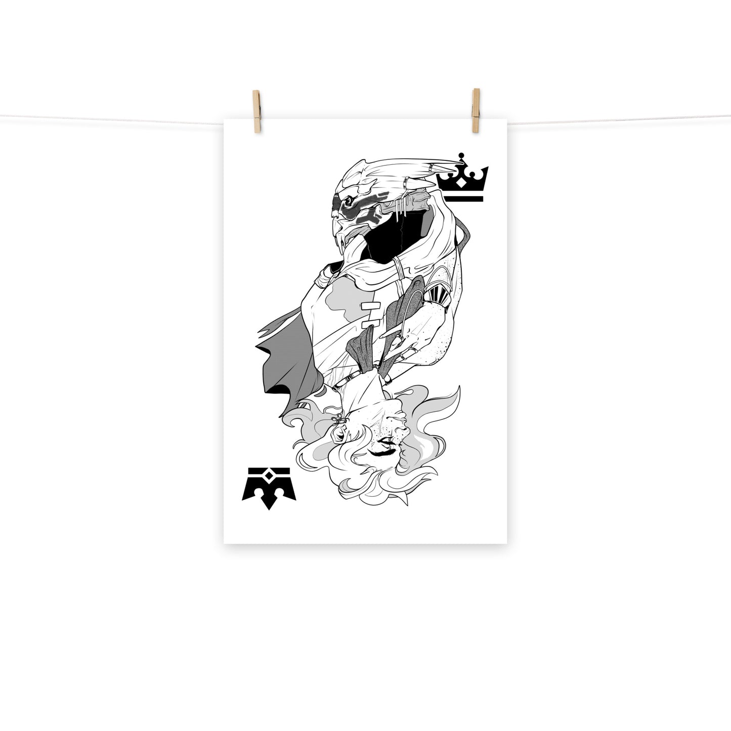 The King & Queen: Shakarian Unframed Matte Art Print/Poster