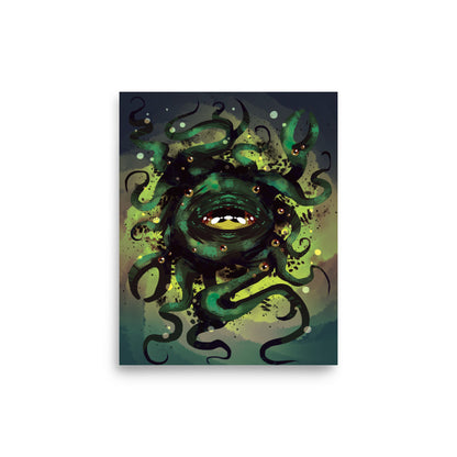 God of Knowledge Matte Poster | Gaming Fantasy Scrolls