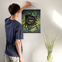 Cargar imagen en el visor de la galería, God of Knowledge Poster with Wooden Hangers | Fantasy Scrolls
