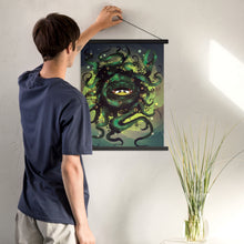 Cargar imagen en el visor de la galería, God of Knowledge Poster with Wooden Hangers | Fantasy Scrolls
