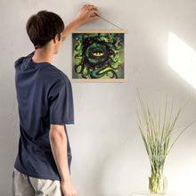Cargar imagen en el visor de la galería, God of Knowledge Poster with Wooden Hangers | Fantasy Scrolls
