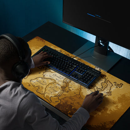 Aged Fantasy Scrolls Map Gaming mouse pad Elder Tamriel