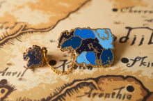 Load image into Gallery viewer, Fantasy Map | Chain Hard Enamel Pin 1.5&quot;inches | Scrolls Elder Online Gaming Gamer Game RPG
