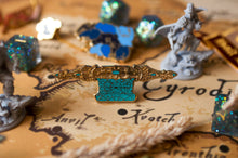 Load image into Gallery viewer, Limited 50pcs 2.5&quot; Inches Old Scroll Glow in the Dark Hard Enamel Pin | Gold Plated | RPG Gaming Elder Fantasy
