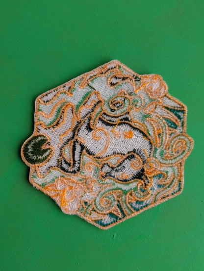 Celtic Kelpie Embroidered Iron Sew on Patch | Celtic Cryptids Patches