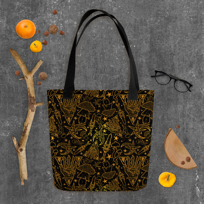 Moon and Star All Over Print Tote Bag | Morrowind