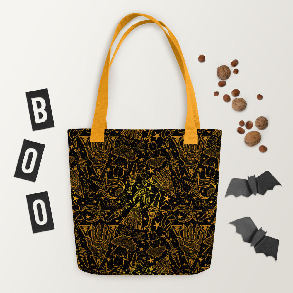 Moon and Star All Over Print Tote Bag | Morrowind