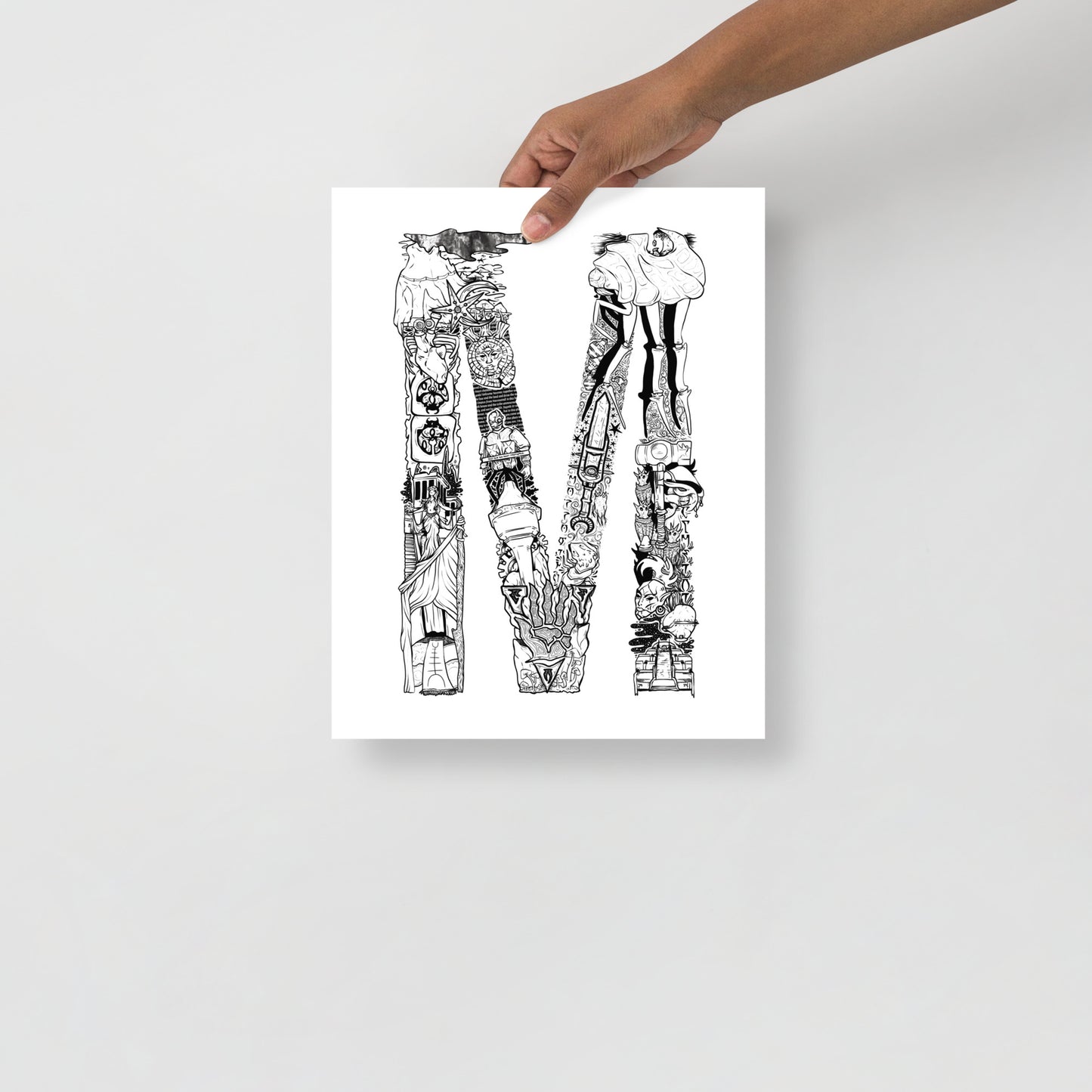 M is for Morrowind Unframed Poster Art Print