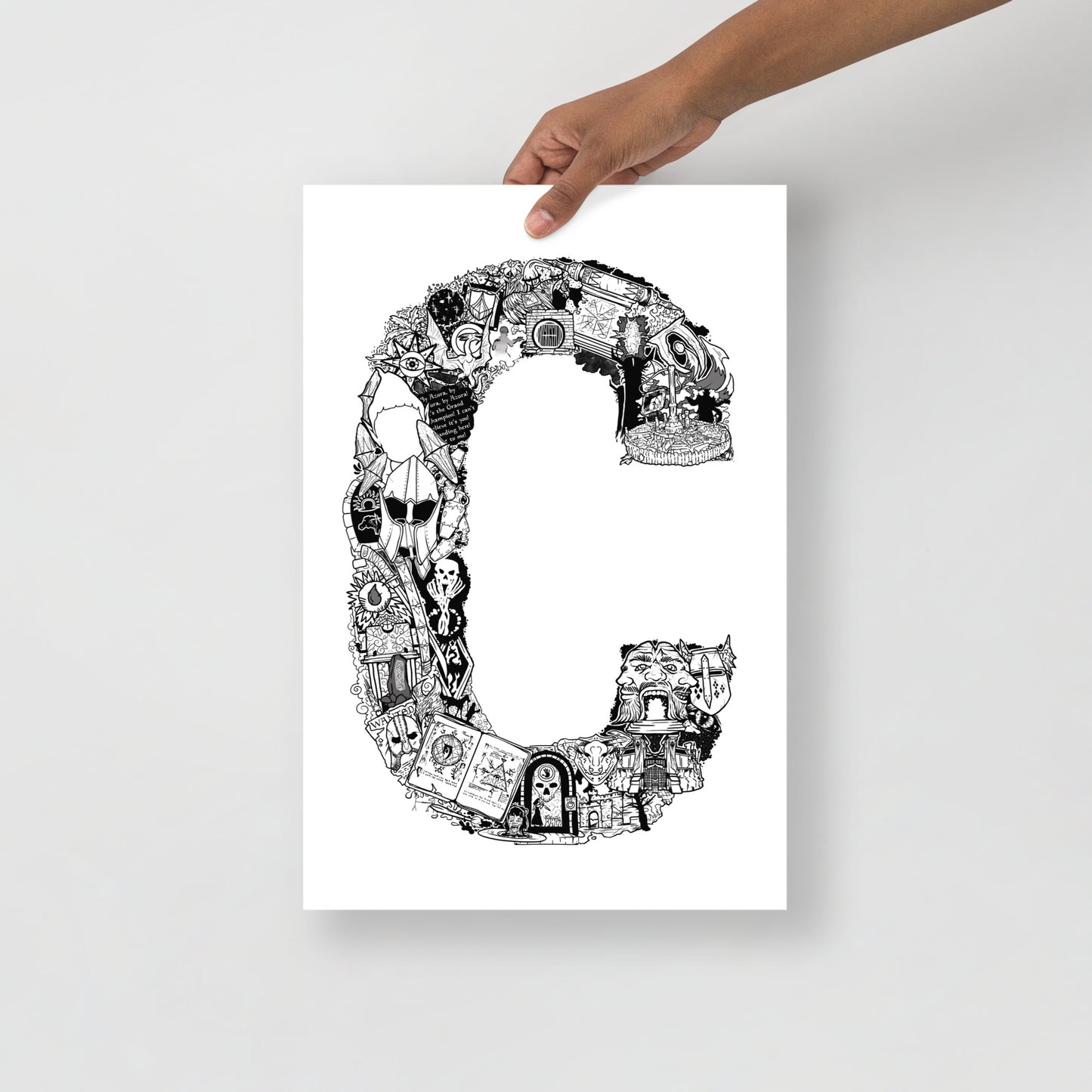 C is for Cyrodiil Unframed Poster Art Print | Fantasy Locations Series