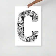 Load image into Gallery viewer, C is for Cyrodiil Unframed Poster Art Print | Fantasy Locations Series
