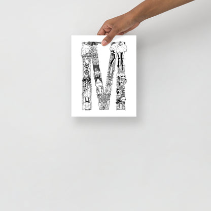 M is for Morrowind Unframed Poster Art Print