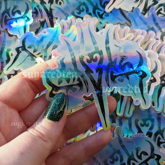 Radiant Wind Knight Order | Holographic Sticker Water Resistant | Fantasy Literature Book