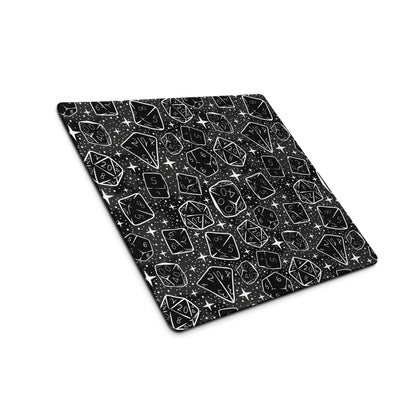 Blackout Version: Dice Pattern, Desk Mat | Dungeons and Dragons