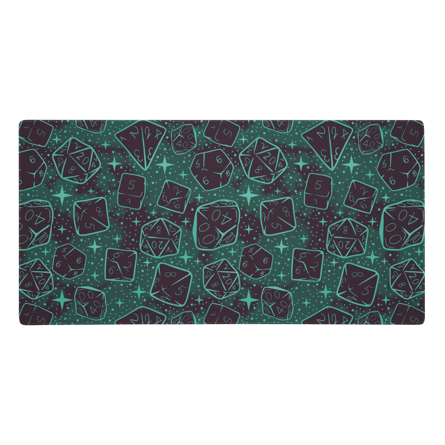 Dusk Version: Dice Pattern, Gaming Desk Mat | Dungeons and Dragons