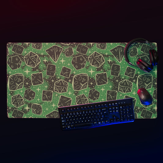 Green Goblin: Dice Pattern | Gaming Desk Mat Dungeons and Dragons