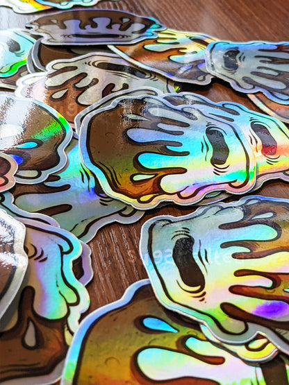 Holographic Sweet Roll Sticker | Vinyl Die Cut | Fantasy Scrolls Meme