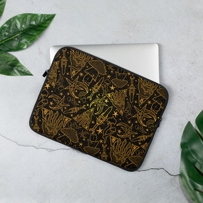 Moon and Star Pattern All-Over-Print Laptop Sleeve | Game Art | Morrowind