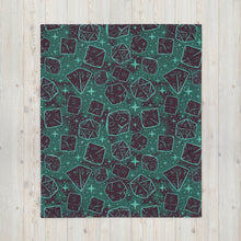 Load image into Gallery viewer, Dice Pattern, Dusk Version Throw Blanket | Dungeons and Dragons
