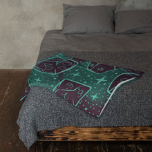 Load image into Gallery viewer, Dice Pattern, Dusk Version Throw Blanket | Dungeons and Dragons

