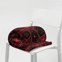 Load image into Gallery viewer, Dice Pattern, Vampire Version Throw Blanket | D20 Dungeons and Dragons

