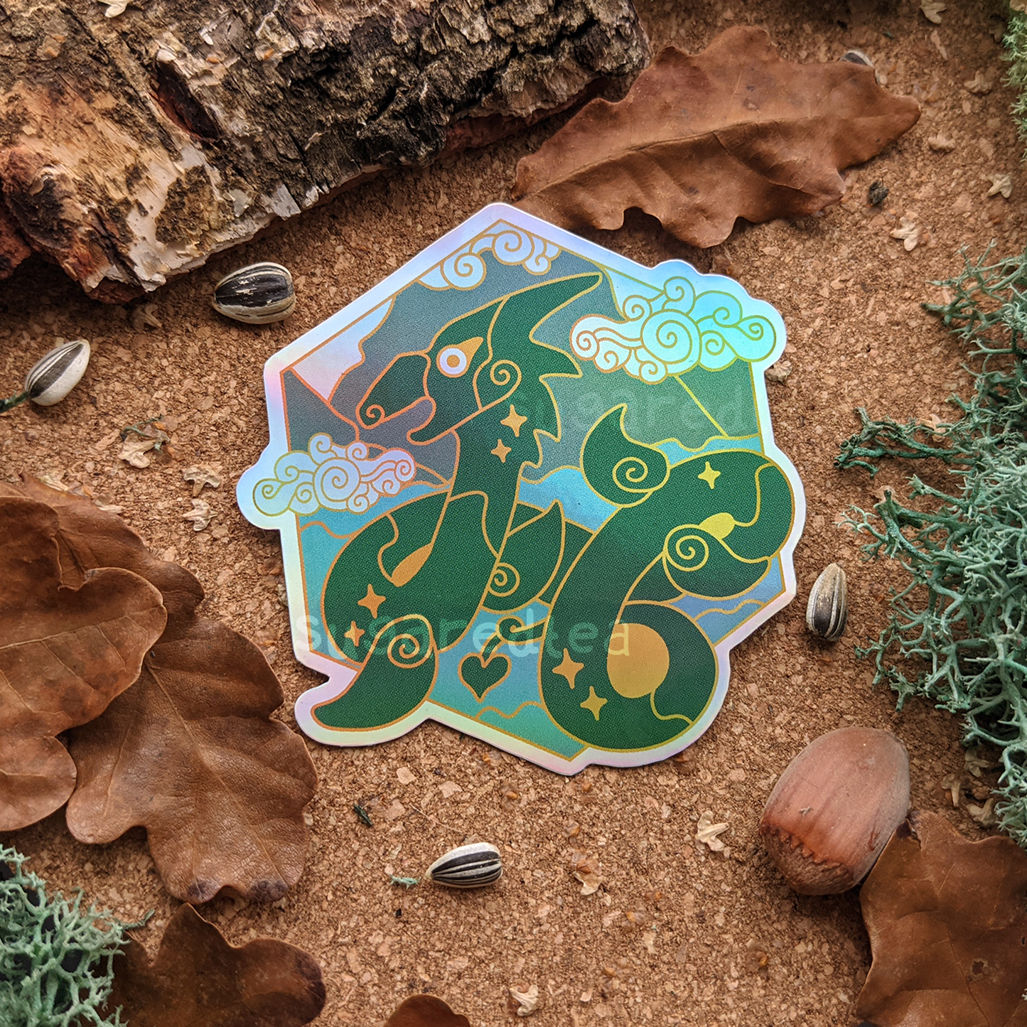Loch Ness Monster Holographic 3" Inch Vinyl Sticker | Celtic Cryptids | Scottish Mythology Nessie